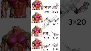 ABS AND CHEST TRICEPS EXERCISE abs chest tricepsworkout [upl. by Curt]