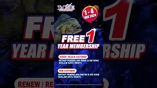 FREE MEMBERSHIP SETAHUN 『Year End Clearance Sale 14 Dis 2024』 [upl. by Glynis]