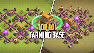 TOP 10 Best Town Hall 6 TH6 Farming Base Layout  Copy Link 2024  Clash of Clans [upl. by Charteris47]