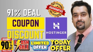 How to Buy Hostinger Hosting with 91 Exclusive Discount Coupon Code 🌟 [upl. by Ahsenat17]