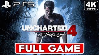 UNCHARTED 4 Gameplay Walkthrough FULL GAME 4K 60FPS PS5  No Commentary [upl. by Dow976]