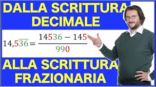 Dalla scrittura decimale alla scrittura frazionaria [upl. by Khano]