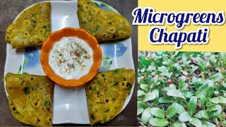 Microgreens ChapatiMicrogreens Vendaya Keerai Chapati Recipe in Tamil Healthy Breakfast Recipe [upl. by Oralia]