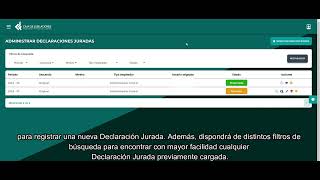 Administrar una declaración Jurada [upl. by Zsazsa]