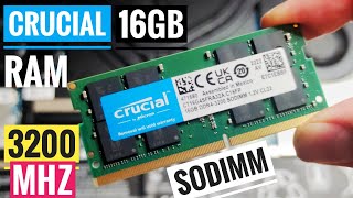 Crucial 32GB 2x16GB 👍 DDR43200 SODIMM 💥 CT16G4SFRA32A ✅ Dual Rank 2Rx8 [upl. by Avron]