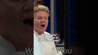 quotwhy are you adding water to the risotto” 🤨 hellskitchen [upl. by Ammej]