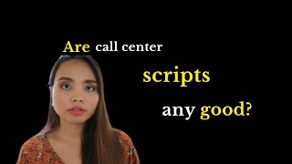 Do call center agents use scripts [upl. by Anedal285]