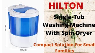 Live Washing of Clothes in Hilton 3 kg SingleTub Washing [upl. by Nosyla]