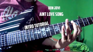 Tutorial Gitar Intro Bon Jovi  This Aint Love Song [upl. by Nit376]