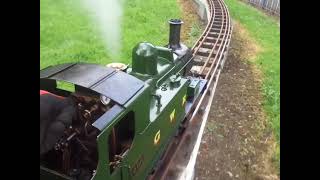 CampDMES at Carlisle The 5 inch Gauge Live Steam is GWR Class 14xx No1466 Behind The Cab [upl. by Yatnahc168]