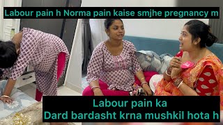 Labour pain h ya normal pain Sali ji ko bich bich m pain hona start ho gya hai😱vlog [upl. by Acsecnarf]