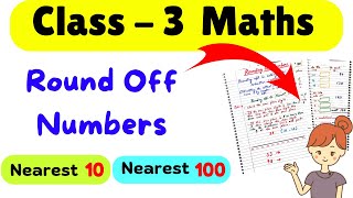 Rounding Off Numbers Class 3 Math Maths Worksheet for Class 3 Round Off Numbers Maths for Class 3 [upl. by Jelks390]