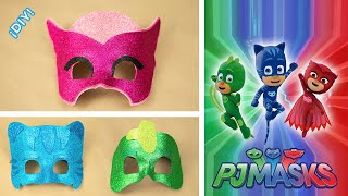 Cómo hacer las máscaras de PJ MASKS  Catboy Gekko y Ululette [upl. by Aicilet]