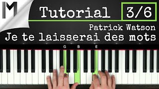 Je te laisserai des mots  Patrick Watson  Full Piano Tutorial Part 36 [upl. by Perle]