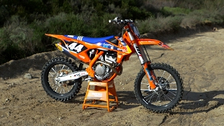 First Ride KTM 250 SXF Factory Edition  Motocross Action Magazine [upl. by Potash327]