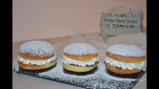 BOMBOLONI AL FORNO CON PANNA E NUTELLA  RICETTA FACILE  Maria Grazia [upl. by Schwab]