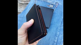 trifold leather wallet [upl. by Itram]