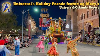 Full Universal’s Holiday Parade featuring Macy’s at Universal Studios Florida [upl. by Jackquelin458]