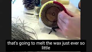 Pine Needle Medicine Basket Weaving  Video 1 [upl. by Ordnazil]