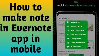 Best Online Note making AppEvernote se note kaise banayeEvernoteshorts [upl. by Ezarras]