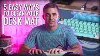 The BEST Ways To Clean Your Dirty Desk PadMat  Cloth RGB amp More [upl. by Clellan333]