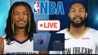 Memphis Grizzlies at New Orleans Pelicans NBA Live Play by Play Scoreboard  Interga [upl. by Eurydice]