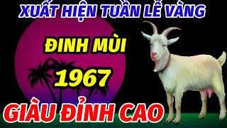 BẤT NGỜ XUẤT HIỆN TUẦN LỄ VÀNG TRONG THÁNG 10 ÂM LỊCH TUỔI ĐINH MÙI SINH 1967 ÔM LỘC GIÀU CỰC ĐỈNH [upl. by Laina]