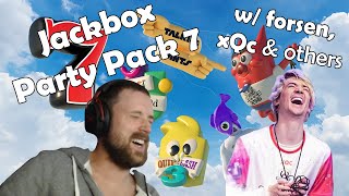 JACKBOX PARTY PACK 7 BEST MOMENTS FT FORSEN XQC amp OTHERS [upl. by Kynan]