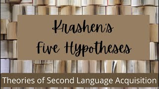 Krashens theory of Second Language Acquisition  Krashen 5 Hypotheses of Language Acquisition [upl. by Abagail371]