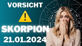 SKORPION ♏️❗️DU MUSST AUFPASSEN ❌ Horoskop  21Januar 2024 skorpion tarot [upl. by Ellenwahs990]