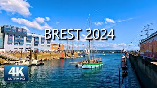 4K🚢Step into Brest 2024 Colorful Walking Tour Part 3  HDR 60fps [upl. by Roddy]