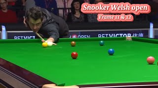 Snooker Welsh Open Ronnie O’Sullivan Vs Neil Robertson  frame 11 amp 12 [upl. by Nyrtak]