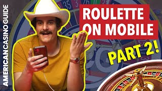 The BEST Online Roulette Experience on Mobile PART 2 [upl. by Aer]