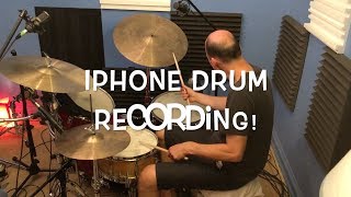 Max Sansalone  IPHONE DRUM RECORDING [upl. by Ekul321]