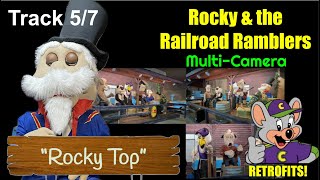 quotRocky Topquot Rocky and the Railroad Ramblers Man and Dog Show Animatronics Song MULTI CAMERA VIEW [upl. by Ahsilat334]