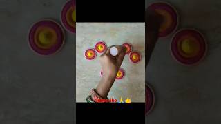 Unique Lotus flower rangoli design viral video trending latest rangoli design subscribe like [upl. by Noired]