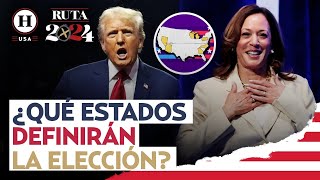 ¡De Pennsylvania a Michigan Estos son los estados que decidirán la elección presidencial en EU [upl. by Eatnohs]