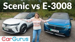 Renault Scenic ETech vs Peugeot E3008 Electric SUVs headtohead [upl. by Aineg]