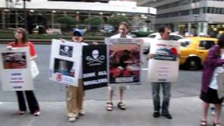 Sea Shepherd Solidarity ProtestDemo against Whaling and Dolphin Slaughter NYC 9109 pt1 [upl. by Anailli632]