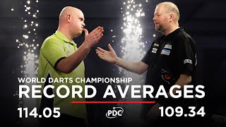 RECORDBREAKING AVERAGES Van Barneveld v Van Gerwen  2017 World Darts Championship [upl. by Nnainot338]