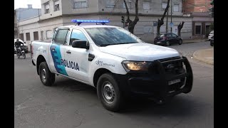 Policía Bonaerense escoltando a Boca Juniors en Junín [upl. by Aikkan]