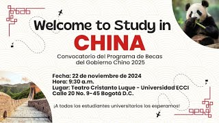 Convocatoria del programa de becas del gobierno Chino 2025 [upl. by Elleimac]