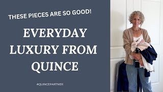 Favorite QUINCE pieces and my quest for everyday LUXURY [upl. by Anev984]