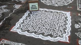 Best Kolam Winners  11 January  2015 [upl. by Irisa988]