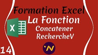 14 Formation excel la fonction concatener rechercheV [upl. by Beora]