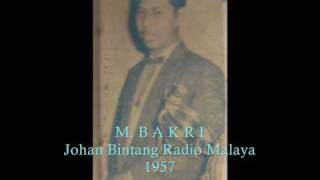 quotHANYA DINDAquotMBakri 1963Johan Bintang Radio Malaya 1957 [upl. by Artenek855]