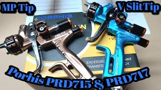 Porphis PRD715 amp PRD717 The New V Split Tip Top Quality Spray Guns [upl. by Nesiaj]