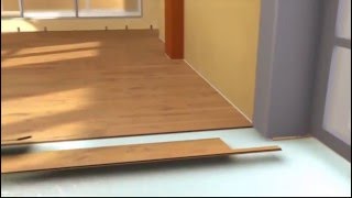 How To Lay Rapidfit and Twinclic Laminate Flooring with Wickes [upl. by Nylecyoj]