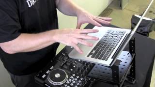 American Audio UNI LTS Laptop Stand Review By John Young of the Disc Jockey News [upl. by Thalassa825]