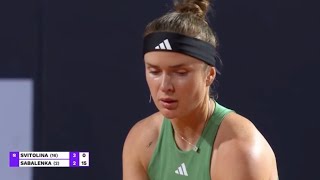 WTA Race for 2 Elina Svitolina 🇺🇦 starts fast vs Aryna Sabalenka  Azarenka too good vs Sakkari [upl. by Burns]